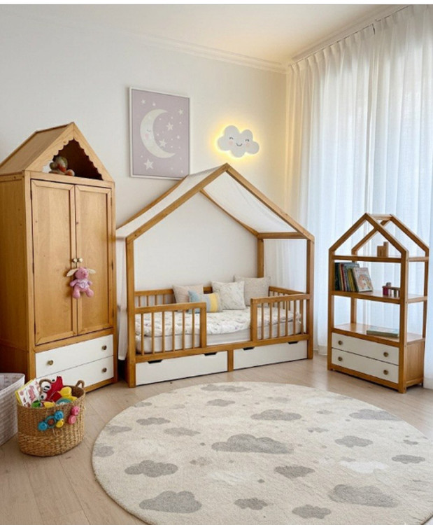 سرویس خواب نوزاد نوجوان مدل کلبه